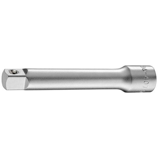 STANLEY 86-407 socket extension bar, silver finish, side view, shown on white background.