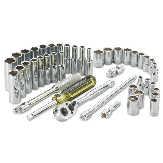 STANLEY® 1/4 in. Drive Metric & A/F Socket Set, 44 pc.