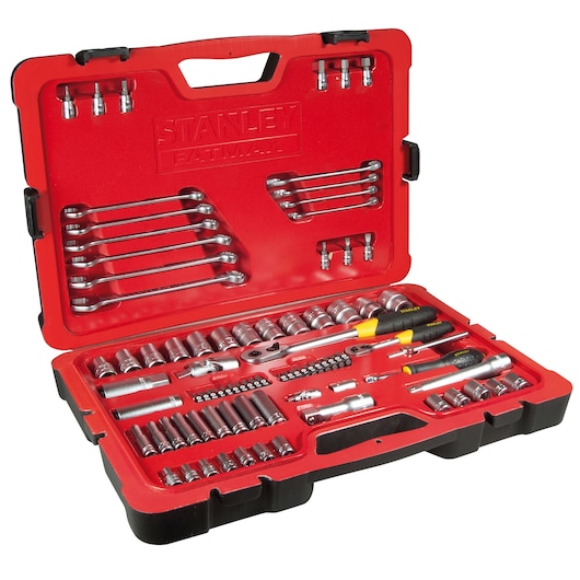 STANLEY® FATMAX® Socket Set - 84  piece 1/4, 1/2" Satin Chrome