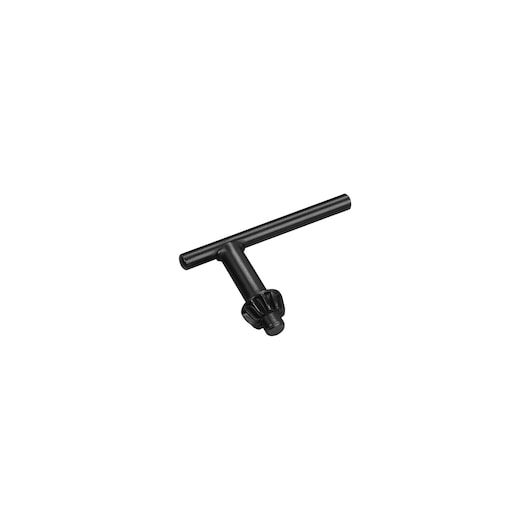 STANLEY STA66340 drill chuck key, black, tool category, front angle, on white background.